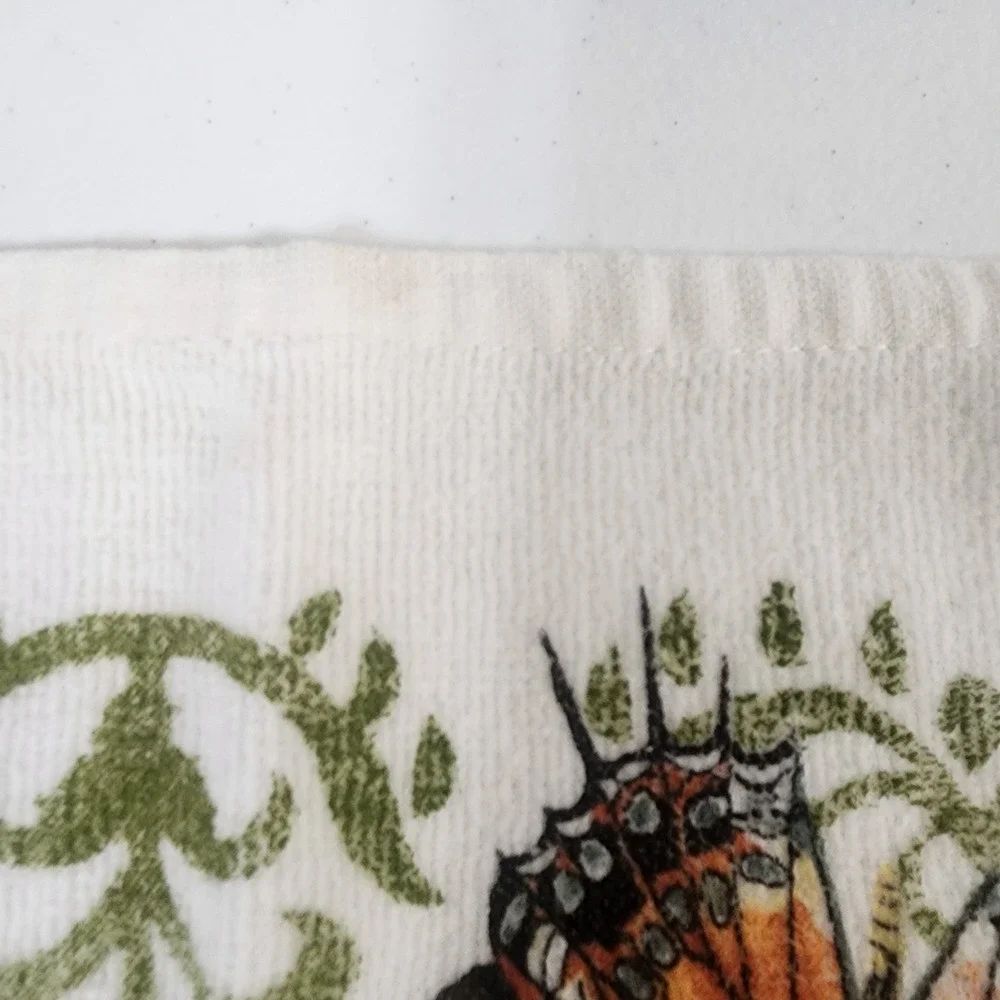 Dishtowel Lot Of 7  Kitchen Decrotive Towels Butterfly Sunflower Fall Birdhouse
